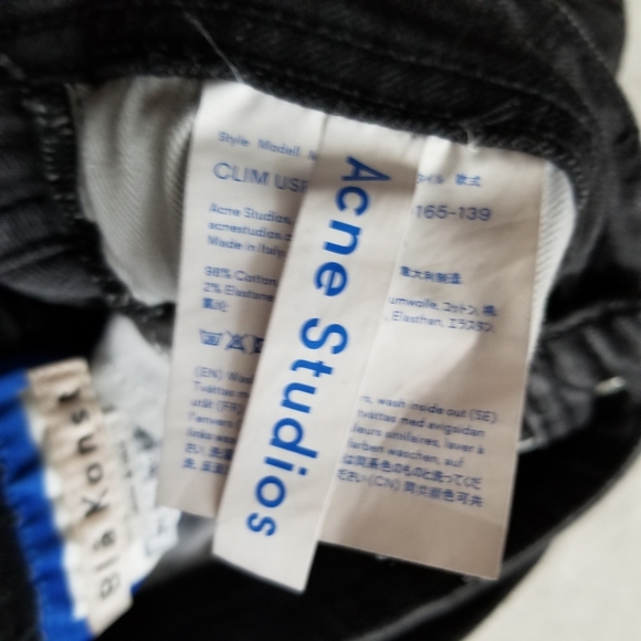 ACNE STUDIOS Blå Konst Climb Skinny Fit Jeans Size 26 - Used black - Picture 8 of 14